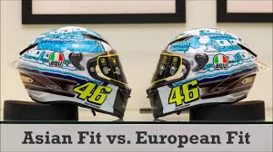 agv pista gp r asian fit euro fit weight comparison