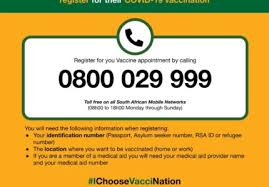 Currently, people 35 years and older, healthcare workers, police when it is time for your vaccination, another sms will be sent with a unique code and the date, time and vaccination centre (closest to the home address provided) where you need to present yourself. Midvaal Municipality Midvaal