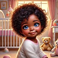 Mama and baby with a splash of color.