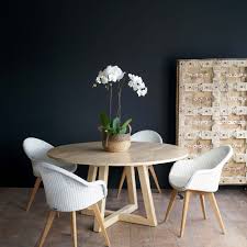 Teak Round Dining Table Java Circle Whitewash In 2020 Teak Dining Table Circle Dining Table Round Dining Table