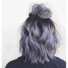 How To Metallic Lilac Behindthechair Com Short Ombre Hair Hair Styles Short Hair Updo