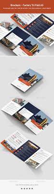 Brochure Factory Tri Fold A5 By Artbart Graphicriver Brochure Travel Brochure Template Color Photoshop