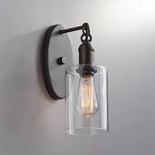 Cloverly 11 3 4 High Bronze Wall Sconce 8j050 Lamps Plus Bronze Wall Sconce Farmhouse Wall Sconces Sconces Fireplace