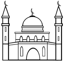 Coloring Mosque Masjid 1mobile Com Halaman Mewarnai Buku Mewarnai Warna