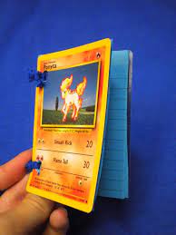 In other words, how likely the card is to come across from any given booster pack or special event, and if it has any special characteristics, such and a pikachu illustrator card, awarded for a pokemon award competition, allegedly sold for a cool $90,000 usd. Pokemon Card Notebook A Recycled Book Bookbinding On Cut Out Keep