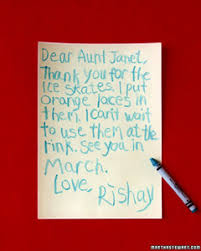 Thank-You Notes from Kids | Martha Stewart