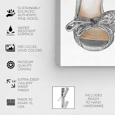 How big is 16x20 picture. Oliver Gal Big Bows 16x20 Fashion And Glam Wall Art Canvas Print Shoes Gray White Overstock 32195266
