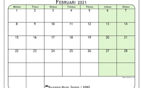 Awal pergantian tahun baru biasanya pada bulan februari 2021 terdapat satu tanggal merah yaitu pada tanggal 12 pada hari jum'at di minggu kedua, pada tanggal merah tersebut dengan. Kalender Med Veckor 2021 Att Skriva Ut