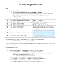 The english vowels are a, e, i, o, & u. Sets Set Builder Notation Complements Of Sets Key Sets Set A