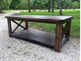 Rustic X Bar Coffee Table Custom Built By The Rustic Acre In College Station Tx Coffee Table Farmhouse Furniture Table