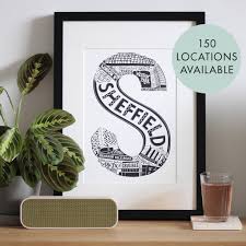 Victoria, british columbia, canada1 connection. Sheffield Print By Lucy Loves This Notonthehighstreet Com