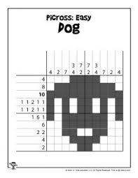 There are puzzles that have several feasible solutions (one such is a picture of a simple chessboard). Printable Picross Grid Puzzles Woo Jr Kids Activities Children S Publishing