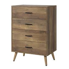 Wlive fabric storage tower for bedroom, hallway, entryway & closets 3. Homecho 4 Drawer Dresser Rustic Wood Chest Of Drawers For Bedroom Dresser Chest With Wide Storage Space Tall Nightstand Multifunctional Organizer Unit Accent Furniture For Living Room Home Office Pricepulse
