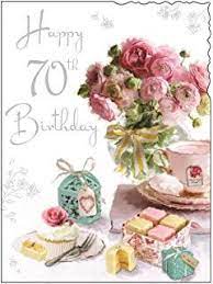 Happy 70th birthday drinks coaster celebration gift. Happy 70th Birthday Greeting Card For Ladies Women Friend Quality Happy Birthday Wishes Cards Happy Birthday Art Happy Birthday Cards