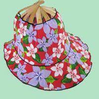 Cotton Folding Fan Hats Are Ideal For Those Hot Summer Days To Use For Protection As A Sun Hat Or Simply As A Hand Fan When T Hats Floral Pattern Sewing