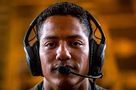 U.S. Marine Corps Cpl. Adrian Joy assigned to Marine