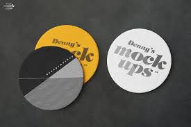 Circular Coaster Mockup Mockup Branding Mockups Circular