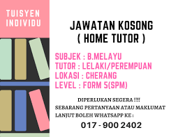 Jawatan kosong kelantan 2018 terkini. Tuisyen Individu Home Tuition 1 Kelantan Jawatan Kosong Terkini Di Kelantan Diperlukan Segera