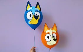 Bluey, bingo and some of their friends are voiced by children of the production crew, making this series truly a family affair, on and off the screen. this is such a great show, right up there with charlie and lola and peppa pig. Make Your Own Bluey And Bingo Balloons At Home