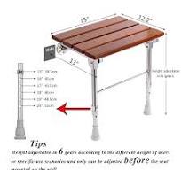 Amazon.com: Folding Shower Seat Wall Mounted with Legs ...