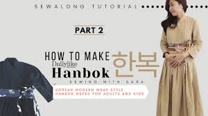 Modern hanbok jeogori jacket woman female korea hanbok dress casual daily white butterfly design chic. Modern Hanbok Sew Along Tutorial An Elegant And Unique Traditional Korean Dress Simplified Version Sewing Therapy