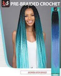 Check spelling or type a new query. Bobbi Boss Crochet Hair Bomba Box Braid 36 Inches
