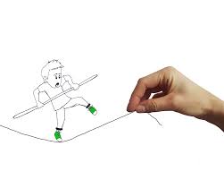 Equilibrist Strony Rysunek Fantazja Rownowaga Work Life Balance Life Balance