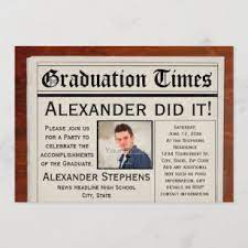 Newsrooms receive lots of emails, so we suggest you keep your release short. Newspaper Graduation Invitations Announcements Zazzle
