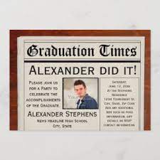Maybe you would like to learn more about one of these? Newspaper Graduation Invitations Announcements Zazzle