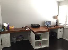 Sein Und Ihr Schreibtisch Ikea Hack Ikea Unterschranke Mit Massgefertigter Pla My Blog Arbeitszimmerideen Ikea Ikea Ideen