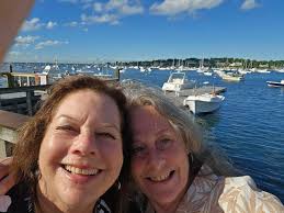 Reunions are about getting together with old friends. Sharon Carmichael and  I catching up over dinner Sunday night.