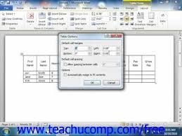 Learn How To Align Text In Table Cells In Microsoft Word At Www Teachucomp Com Get The Complete Tutorial Free At Http Www Teachucomp Com Free The Most Comp