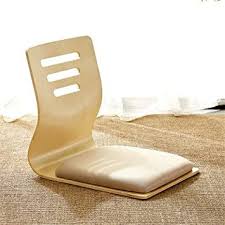 zrrtables comfortable wood floor chair japanese tatami chair s shape ergonomic design with soft thicken padded floor chair chair living room chairs