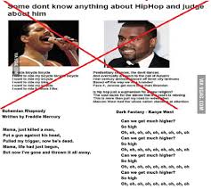 Maybe you would like to learn more about one of these? Every Artist Has Their Bad Lyrics But Kanye Is An Asshole Too 9gag
