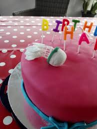 Cacke Fondant Massaticino Baileys Buttercream Badminton Happybirthday Pink Wunderkuchen Butter Cream Cake Fondant