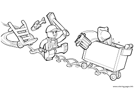 Garbage truck coloring pages are a fun way for kids of all ages to develop creativity focus motor skills and color recognition. Lego Junior Trash And Garbage Man Coloring Pages Printable