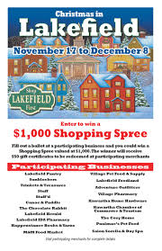 Our goal is to lower your pets risk of unwanted weight gain. Christmas In Lakefield Poster Page 001 Kawartha Chamber Of Commerce Tourism