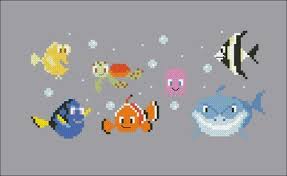 Finding Nemo Disney Cross Stitch Patterns Tiny Cross Stitch Disney Cross Stitch