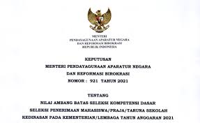 Ini jumlah soal skd dan ketetapan nilai ambang batasnya untuk seleksi sekolah kedinasan 2021 sementara itu, dari tiga materi soal skd, tkp adalah materi yang memiliki soal terbanyak, yakni berjumlah 45 soal. Diselenggarakan Mei Juni 2021 Inilah Nilai Ambang Batas Skd Sekolah Kedinasan