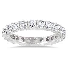 2 Carat Tw Ags Certified 14k White Gold Diamond Eternity Band K L Color I2 I3 Clarity Eternity Band Diamond Diamond Eternity Wedding Band White Gold Diamonds