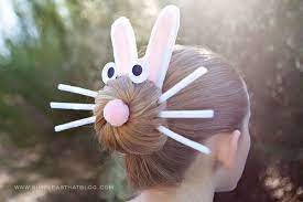 Thankfully there are many easy, fancy hairstyles that are appropriate for easter. Diy Easter Bunny Hairdos Easter Bunny Hairdos
