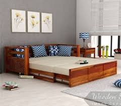 Buy Multi Utility Bedroom Furniture With Elegant Designs Online In India From Wooden Street Here Is Th Sofa Cumbed Design Sofa Bed Design Bedroom Bed Design