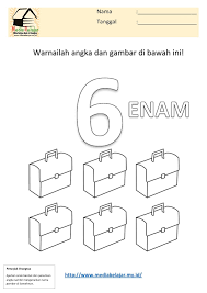 Check spelling or type a new query. Mewarnai Angka 6 Enam Dan Mewarnai Gambar Tas