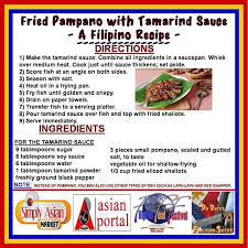 Fried Pampano Fish With Tamarind Sauce A Filipino Recipe Filipino Recipes Tamarind Sauce Filipino Dishes