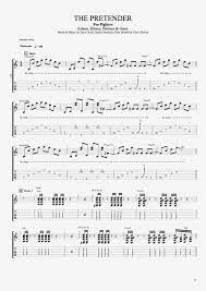 The Pretender By Foo Fighters Full Score Guitar Pro Tab Foo Fighters The Pretenders Foo Fighters Dave Grohl