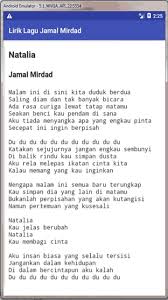 Lirik Lagu Jamal Mirdad Fur Android Apk Herunterladen Lagu jamal mirdad mp3 ✖.