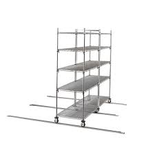This 24 horizontal stackable shelf organizer is perfect for shoes, sweaters and more! Metro Lbtm24k3 Qwiktrak Super Erecta Metroseal 3 Double Deep Mobile Unit Kit For 24 Wide Shelf