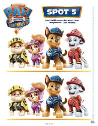 Descarga Hojas De Actividades De Paw Patrol The Movie