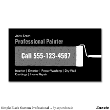 Use crello's templates and tools. Simple Black Custom Professional Home Painting Business Card Zazzle Com Painter Business Card Free Business Card Templates Business Card Template