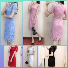 Long dress brokat modern sangat tepat untuk penampilan terlihat mewah. Harga Dress Brokat Terbaik Pakaian Wanita Agustus 2021 Shopee Indonesia